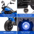 thumbnail image 2 of QinaQin 12V Battery Powered Kids Motorcycle, 3 Wheel Ride On with Music and Headlight, 2 of 9