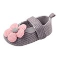 thumbnail image 2 of Baby First Shoes Summer New Baby Cute Knitted Flower Wool Shoes Non-Slip Baby Walking Shoes Newborn Baby Girl Shoes, 2 of 7