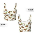 thumbnail image 5 of Lsque Cute Sloth Printed Women'S Sports Bra, Compression, Moisture Wicking, High-Impact Sports Bra For Women,Supportive sports bra-Small, 5 of 9