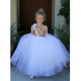 thumbnail image 4 of Ekidsbridal One-Shoulder Sequin Tutu Flower Girl Dresses Wedding Pageant Gown Communion Baptism 182 12, 4 of 7