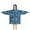 Blue Christmas Snowflake-1, variant on Blue Christmas Snowflake Pattern Blanket Hoodies for Kids 6-13YR Oversize Wearable Blanket Hoodies for Boys Girls Teens