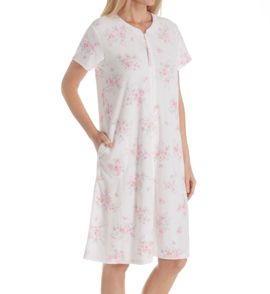 Miss Elaine Women's Miss Elaine 838017 Stretch Terry Lilac Floral