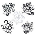 thumbnail image 5 of 18pcs Acrylic Stretcher Spiral Taper Ear Expander 9 Sizes Gauge - Black, 5 of 5