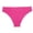 Hot Pink, variant on Women's Low Waisted Bikini Bottoms with Cheeky Cut and Soft Stretch Fabric Featuring Minimal Coverage Design Hot Pink S