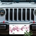 thumbnail image 5 of Pink Crystal Flowers Front License Plate, Metal License Plate, Funny Standard Plates Personalized Novelty Decorative For Men/Women/Boys/Girls Car 6×12 Inch, 5 of 6