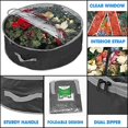 thumbnail image 4 of Bolsa De Almacenamiento Para Coronas Primode De 36 Pulgadas | Contenedor De Guirnaldas Con Ventana Transparente Para Un Fácil Almacenamiento Navideño | Material Oxford 600D Duradero., 4 of 5