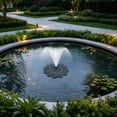 thumbnail image 6 of Honmine Solar Powered Spout Outdoor Courtyard, Floating Fountain with 5 Nozzles, 1 Adapter 6.3 Inch for Swimming Pool, Bathroom, and Garden, 6 of 6