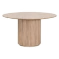 thumbnail image 2 of Pemberly Row Contemporary 54" Round Pedestal Dining Table in Natural Oak, 2 of 5