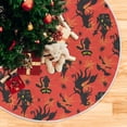 thumbnail image 3 of FMSHPON Halloween Witch Castle Christmas Xmas Cat Bats Spider Xmas Christmas Tree Skirt Stand Mat for Holiday Party Decoration Indoor Outdoor 36 inches, 3 of 6