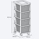 thumbnail image 4 of Cajonero Organizador Plástico 4 Cajones Comoda Rattan Taupe Rimax, 4 of 4