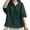 Green, variant on Ashirexll Womens Casual Tops, Tops for Women Trendy, Summer Button V Neck Solid 3/4 Sleeve Casual Blouse for Ladies Fashion