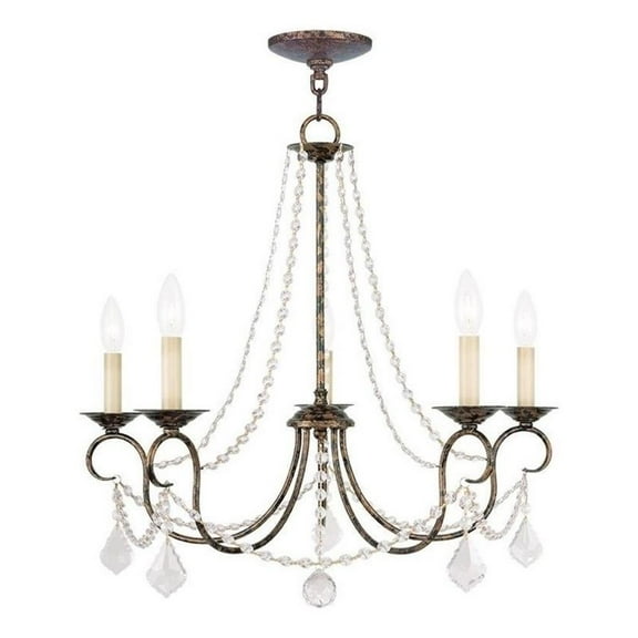 Beaumont Lane 5 Light Chandelier in Venetian Golden Bronze