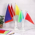 thumbnail image 5 of Yellow Flag Stick, Hand Held Small Mini DIY Flag 8.2x5.5 Inch Rectangle 25 Pcs, 5 of 5