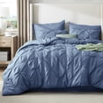 thumbnail image 1 of Juego de ropa de cama Bedsure California King, 7 piezas, azul pizarra, 1 of 9