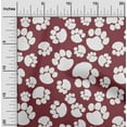thumbnail image 2 of oneOone Cotton Flex Dark Magenta Fabric Dog Craft Projects Decor Fabric Printed By The Yard 40 Inch Wide, 2 of 4