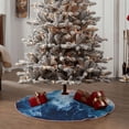 thumbnail image 4 of Xecao Abstract Ocean Waves Pattern Christmas Tree Skirt Round Xmas Tree Mat Base Cover for Holiday Home Decorations-48", 4 of 6