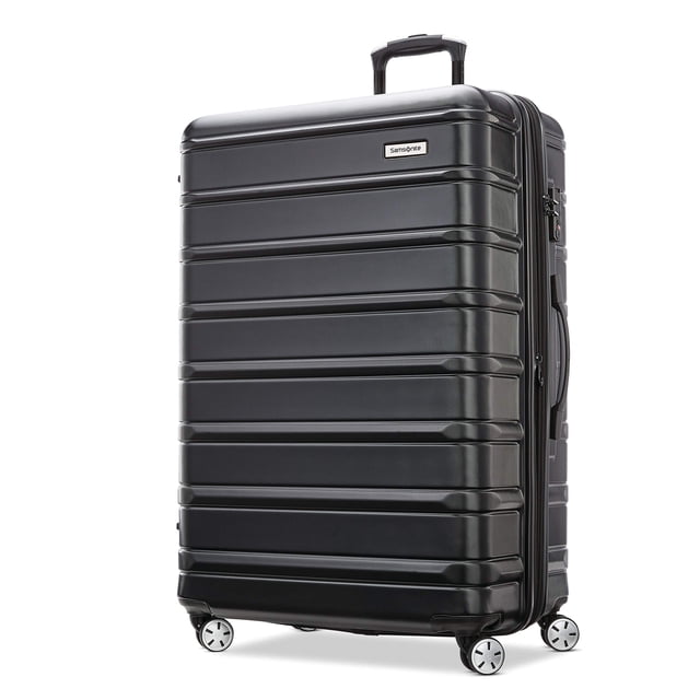Maleta Samsonite Omni 2 con superficie rígida, ampliable, 71 cm, color negro