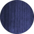 thumbnail image 1 of Ahgly Company Indoor Round Abstract Blue Contemporary Area Rugs, 6' Round, 1 of 4