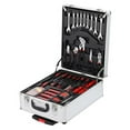 thumbnail image 3 of Ktaxon 1199 Pcs Hand Tool Kit, Aluminium Tool Box with Wheels, Silver, 3 of 9