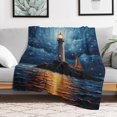 thumbnail image 6 of Lighthouse Coast Scenery Soft Print Blanket Throw Blankets Warm Cozy Lightweight Couch Blanket Stuff Gifts for Women Girls Kids Mom Teens Boys, 6 of 8