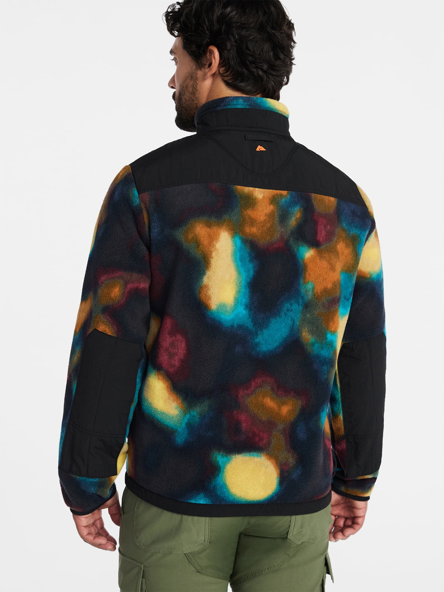 Ozark Trail Men's and Big Men's Mix Media Fleece Jacket, Sizes S-3XL