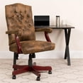 thumbnail image 2 of Scranton & Co Rustic Suede Classic Executive Office Chair in Bomber Brown, 2 of 6
