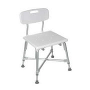 Drive Medical Deluxe Bariatric Bath Bench with Cross Frame Brace: Large, 20" H x 17-1/4" W x 16" D, 600 lb, 1 Count