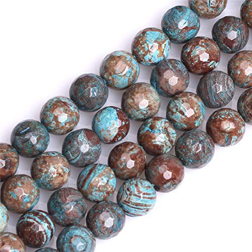 12mm Colorful Sea Sediment Jasper Gemstone Round Beads For Jewelry Making 15" 