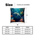 thumbnail image 5 of Dolphin Pillow Covers Set with Unique Patterns - 16x16, 18x18, 20x20 Inches - Set of 2 Elegant Pillow Inserts, Throw Pillows Covers for Home for Any Occasion, 5 of 6