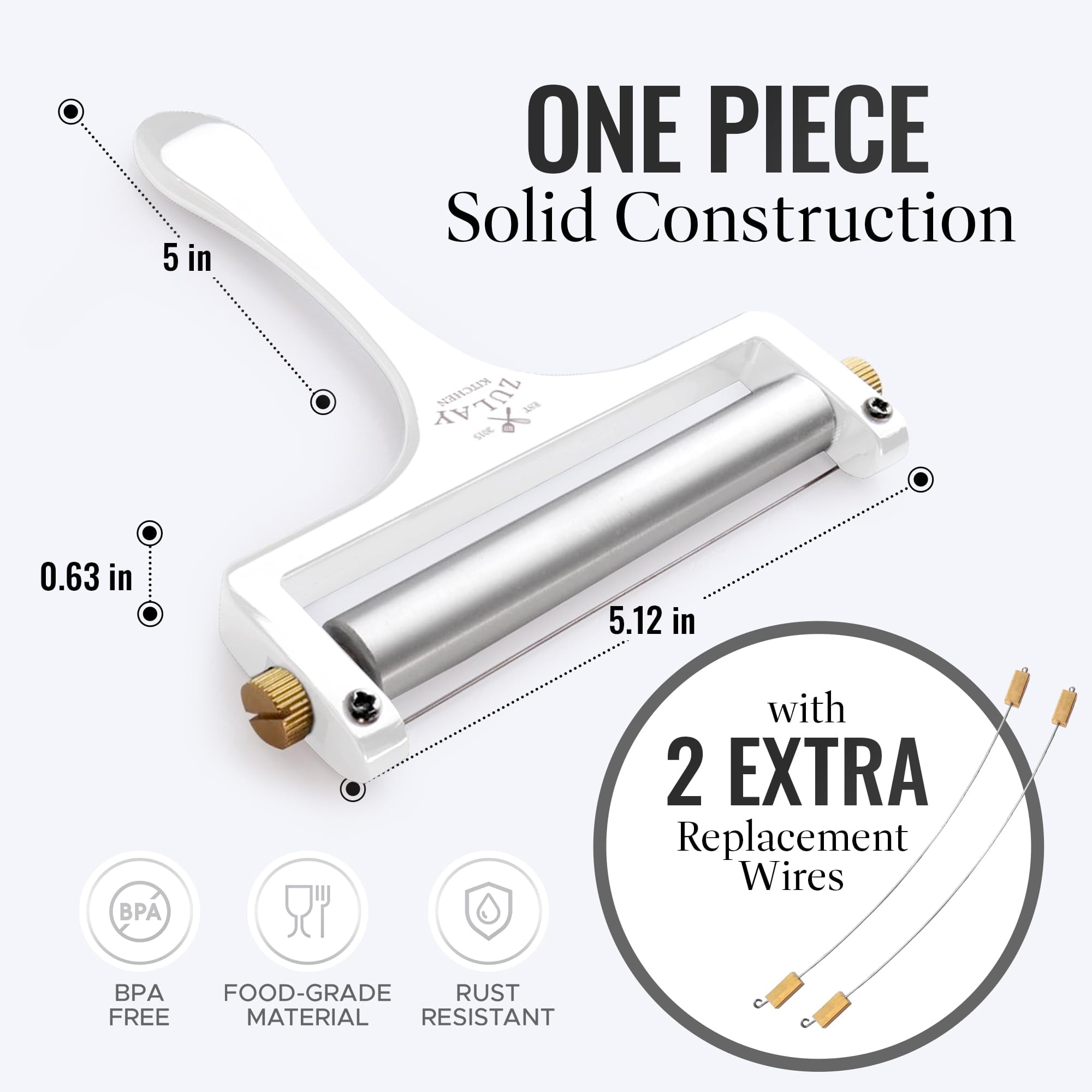 Zulay Kitchen Wire Cheese Slicer - Thumbnail 5