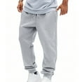 thumbnail image 4 of Men's Terry Jogger Sweatpants - Elastic Cuff Drawstring & Pockets | Gym Lounge Athletic Pants, 4 of 9
