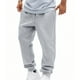 thumbnail image 4 of Pantalones largos para hombre, informales, a la moda, transpirables, con cordón elástico en la cintura y bolsillos, con elástico en los pies, de rayón., 4 of 9