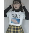 thumbnail image 2 of Hell Is People T-Shirt Women -Smartprints Designs, Female Large, 2 of 4