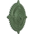 thumbnail image 3 of 29 1/8"OD x 1 1/4"ID x 4"P Haylynn Ceiling Medallion (Fits Canopies up to 1 1/4"), Hand-Painted Athenian Green, 3 of 7