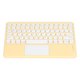 thumbnail image 4 of Teclado para computadora portátil, teclado inalámbrico táctil, teclados redondos para computadora, teclado inalámbrico táctil, construcción robusta, 4 of 8
