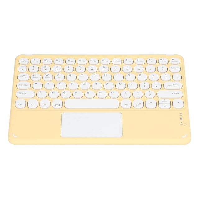 Clavier Sans Fil Tactile pour Ordinateur Portable, Touches Rondes, Design Ergonomique, Ultra Mince, Clavier Tactile Intelligent Sans Fil pour Tablettes et Ordinateurs Portables