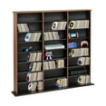 thumbnail image 2 of Prepac Triple Width Multimedia Wall Storage, Cherry and Black, 2 of 13