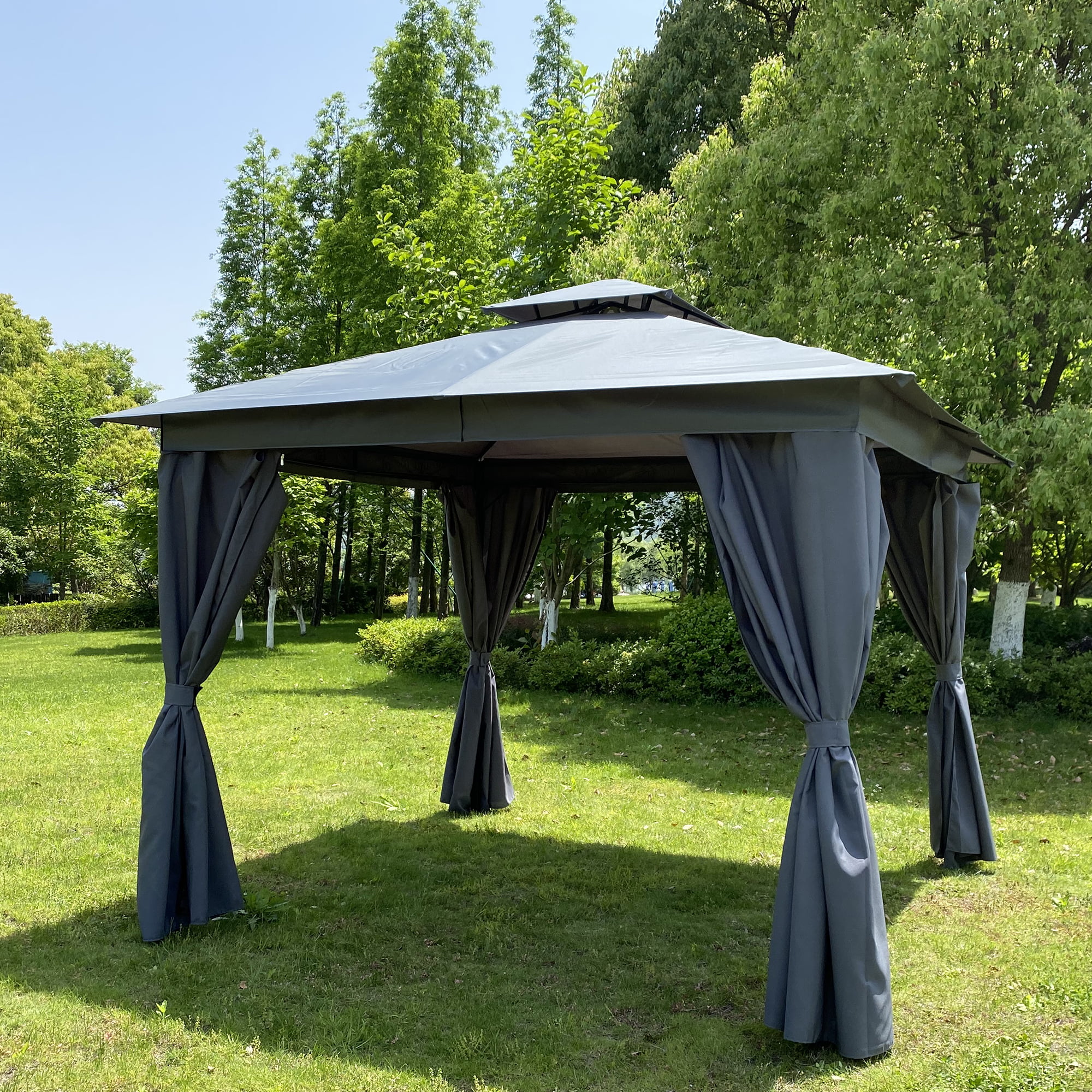 GAZEBO REPLACEMENT CANOPY ONLY PROVENCE 3X3 GRAPHITE GREY FULLY WATERPROOF 