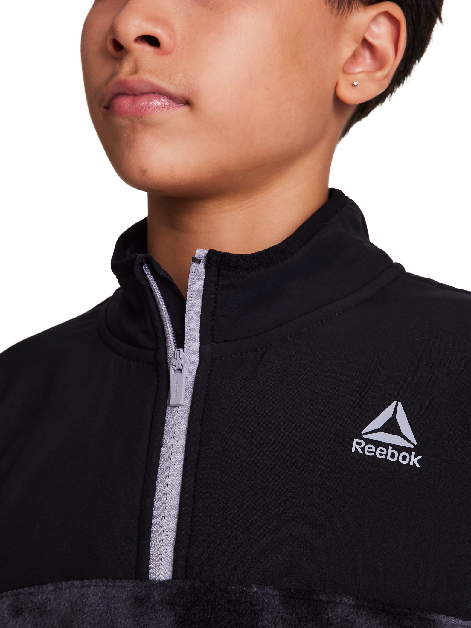 Reebok Boy's Athletic Polar Fleece Pullover Hoodie, Sizes 4-18