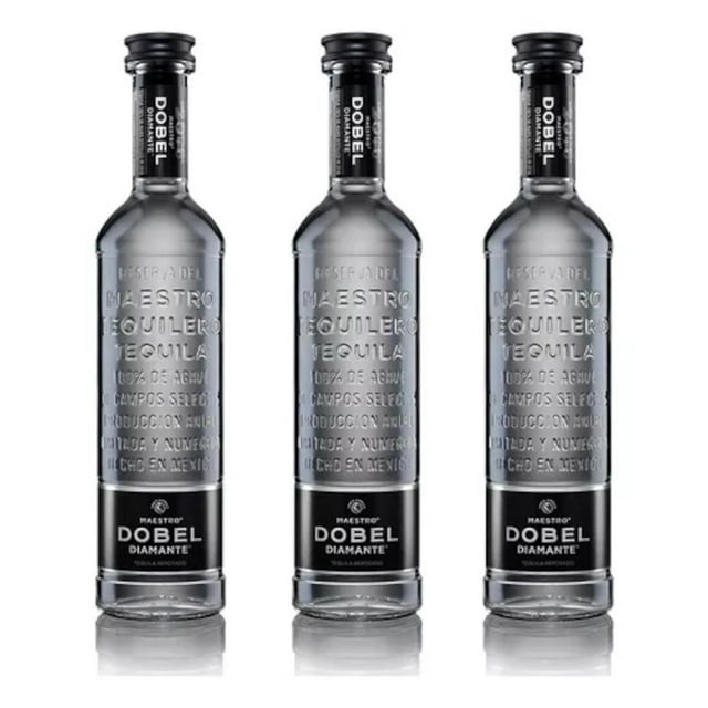 Pack x 3 - Tequila Maestro Dobel Diamante 700 ml Maestro Dobel Mezcla de tequilas reposados, añejos y extra añejos