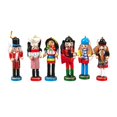 thumbnail image 2 of 6 Piezas Adornos de Cascanueces de Madera, Figuras de Cascanueces de Navidad, Estatua de 12 cm Figura de Cascanueces Decoración para Oficina,, 2 of 9