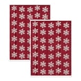 thumbnail image 2 of 2 Pack Christmas Hand Towels, Snowflake Christmas Kitchen Towels, Soft Absorbent Holiday Dish Towels for Bathroom Kitchen Decor, Xmas Gift, 15.7 x 23.6 inch, 2 of 6