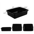 thumbnail image 2 of Qskely 13 L Commercial Plastic Bus Box, Black Bus Tub, Set of 3, 2 of 7