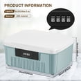 thumbnail image 2 of Grusce Lockable Storage Container Robust Organizer Document and ID Box with Combination Lock Design Large Capacity Privacy Container with Built in Removable Tray for Office, 2 of 9