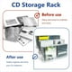 thumbnail image 4 of Estante de Almacenamiento en Cascada para CD de Acrílico Transparente de 3 Niveles, 4 of 8
