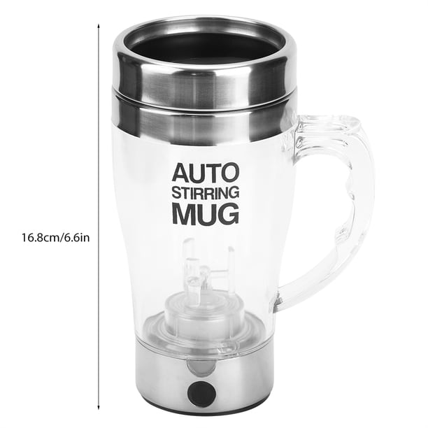 Taza Mezcladora De Café Con Agitación Automática, Taza Mezcladora De Leche Eléctrica Automática De 350 Ml, No Necesita Cuchara, Agitación Rápida En 5 Segundos, Impulsor De