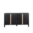 thumbnail image 2 of New Cabinet with 4 Doors and 4 open shelgves,Freestanding Sideboard Storage Cabinet Entryway Floor Cabinet for Living Room Office Bedroom, 2 of 8