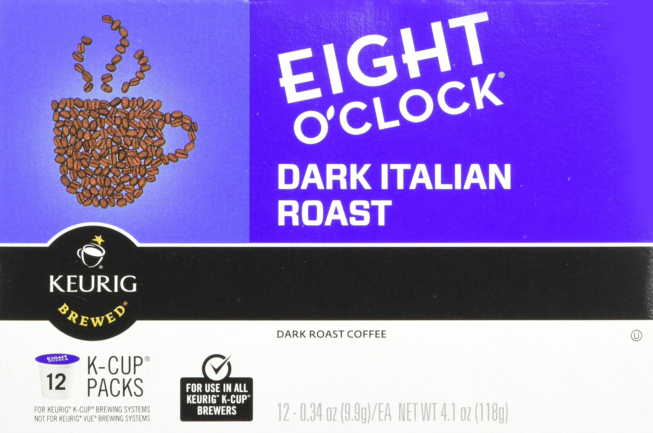 Eight O'clock Coffee - K Cups 12 Ct. Dark Italian Roast [Pack of 2]