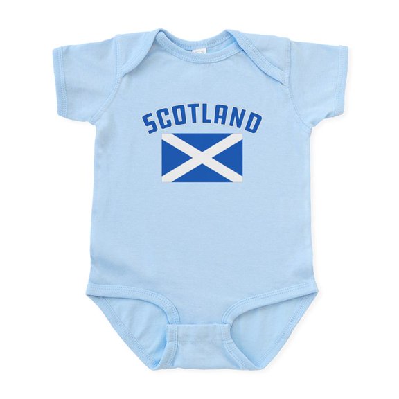 CafePress - Scotland Flag Baby Light Bodysuit - Baby Light Bodysuit, Size Newborn - 24 Months