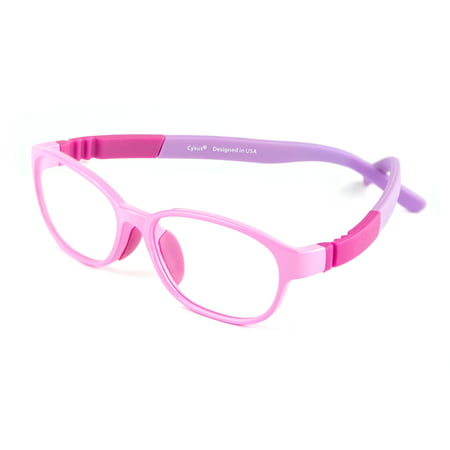 Cyxus Kids TR90 Computer Glasses Flexible Lightweight Blocking Blue Light Anti Eyestrain Gaming Eyewear Clear Lens